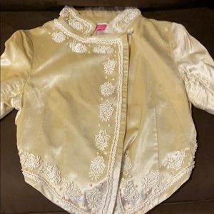 BCBG Velour Beaded Blazer